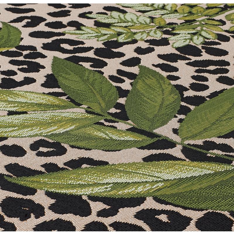 Tropicana In/Outdoor Floral Leopard  Rug - 823K