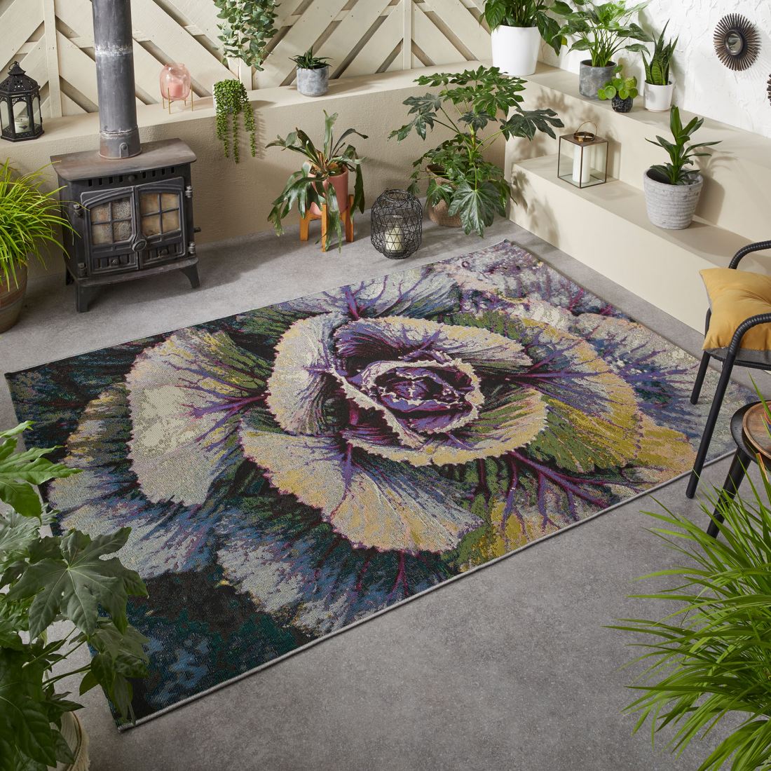 Tropicana In/Outdoor Floral Rug - 93X Tropicana In/Outdoor Floral Rug - 93X