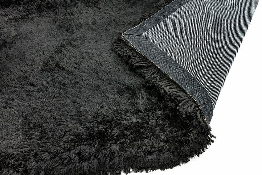 Plush Ultimate Shaggy Silk Rug - Black Plush Ultimate Shaggy Silk Rug - Black