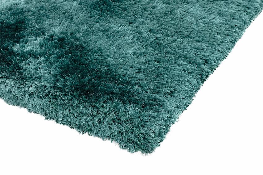 Plush Ultimate Shaggy Silk Rug - Petrol