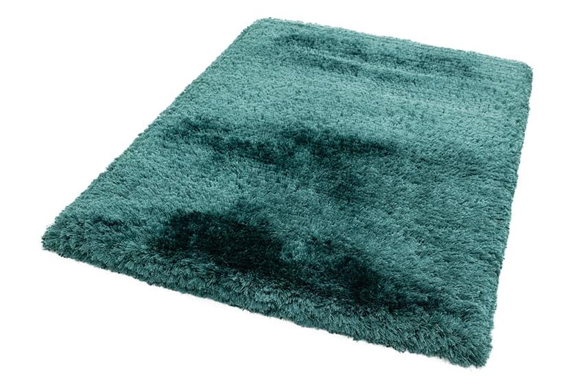 Plush Ultimate Shaggy Silk Rug - Petrol