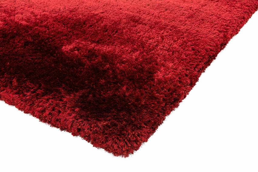 Plush Ultimate Shaggy Silk Rug - Red