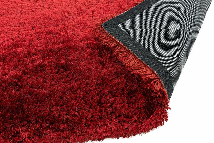 Plush Ultimate Shaggy Silk Rug - Red