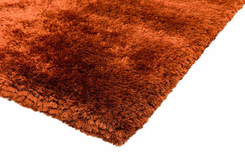 Plush Ultimate Shaggy Silk Rug - Rust