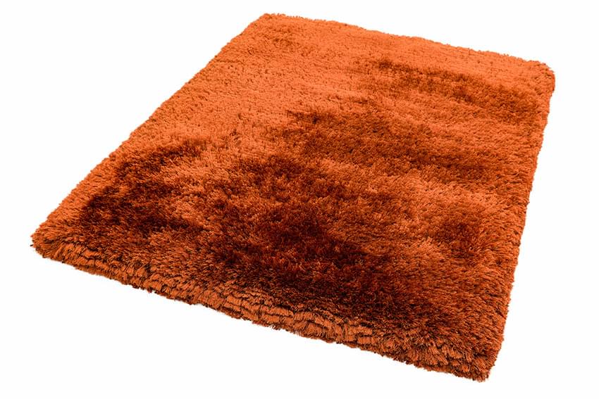 Plush Ultimate Shaggy Silk Rug - Rust