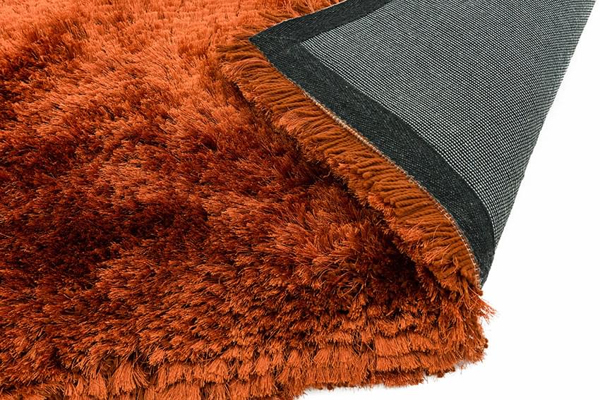 Plush Ultimate Shaggy Silk Rug - Rust