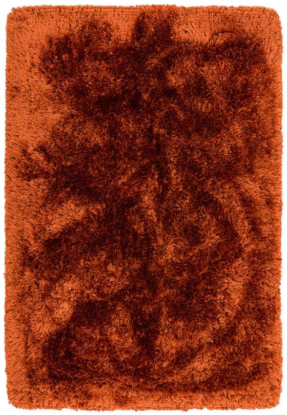 Plush Ultimate Shaggy Silk Rug - Rust