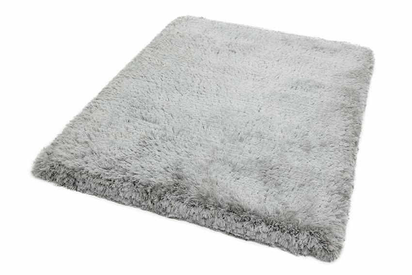 Plush Ultimate Shaggy Silk Rug - Silver