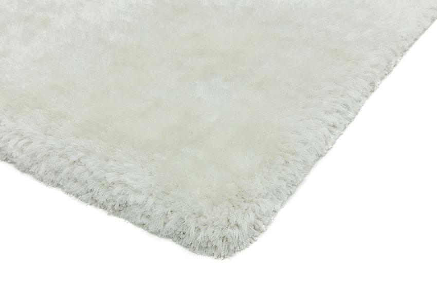 Plush Ultimate Shaggy Silk Rug - White