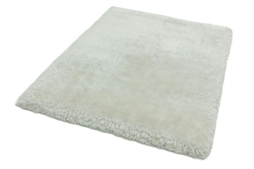 Plush Ultimate Shaggy Silk Rug - White