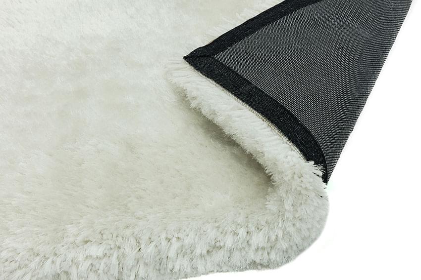 Plush Ultimate Shaggy Silk Rug - White