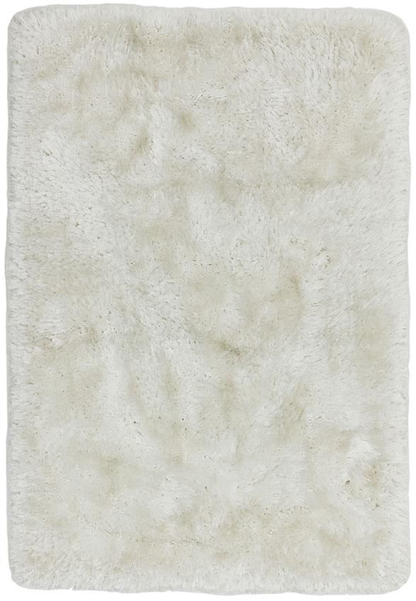 Plush Ultimate Shaggy Silk Rug - White