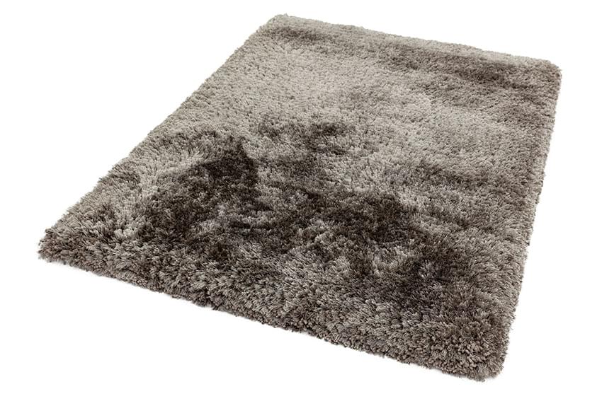 Plush Ultimate Shaggy Silk Rug - Zinc