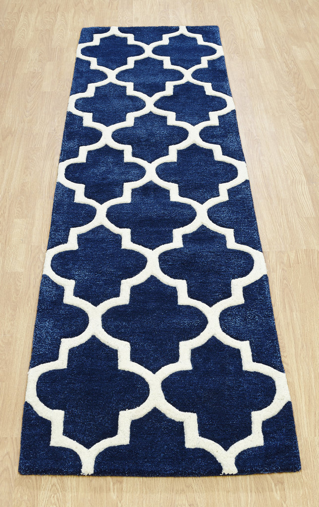 Arabesque Trellis Runner - Blue Arabesque Trellis Runner - Blue