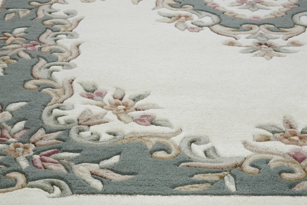 Royal Traditional Rug - Cream Green Royal Traditional Rug - Cream Green