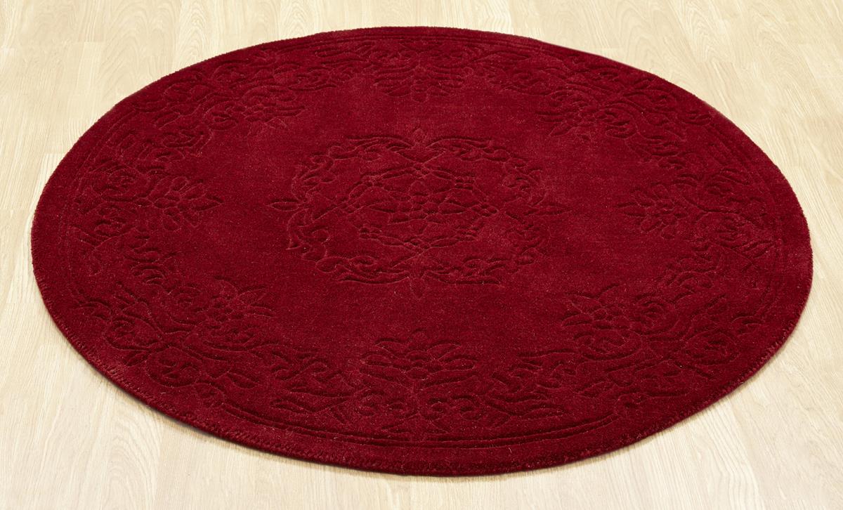 Red circle rug