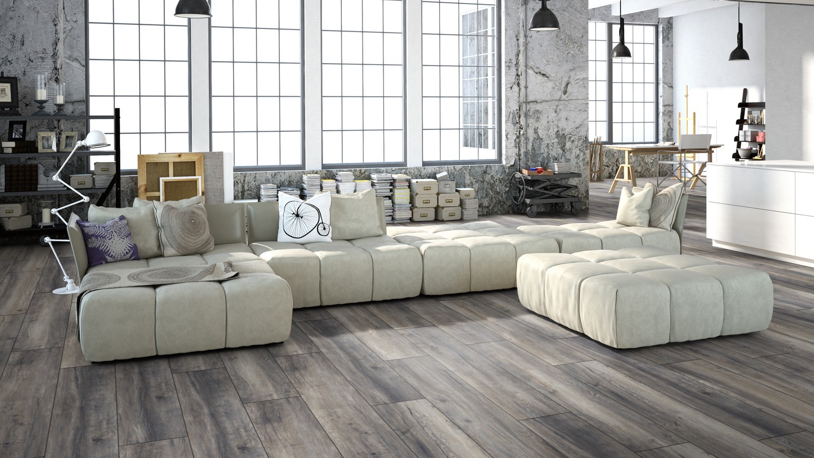 Exquisit Plus Harbour Oak Grey 3572