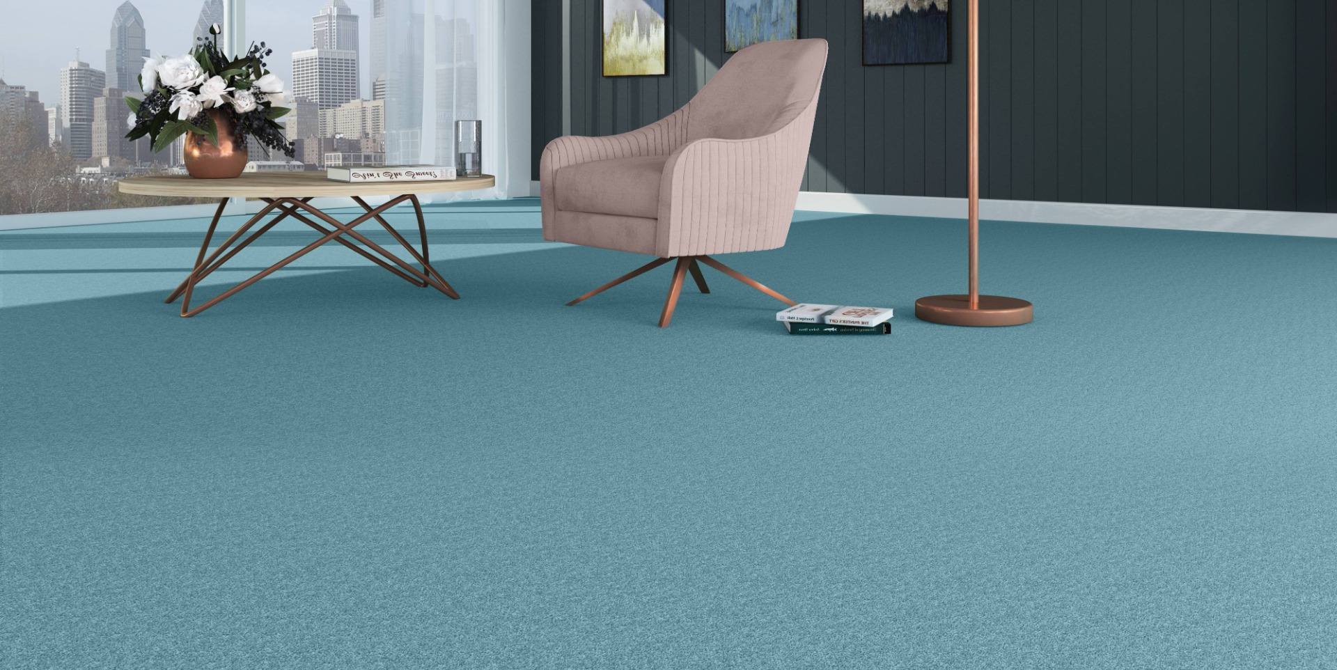 Stateside 40oz Colourful Wool Twist Carpet