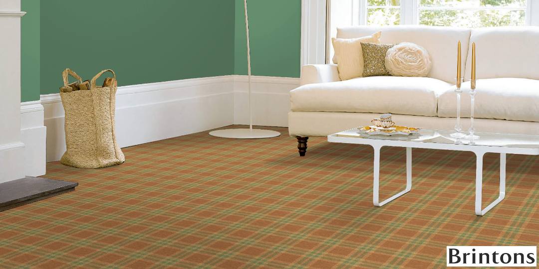 Abbotsford Axmister Tartan Patterned Carpet