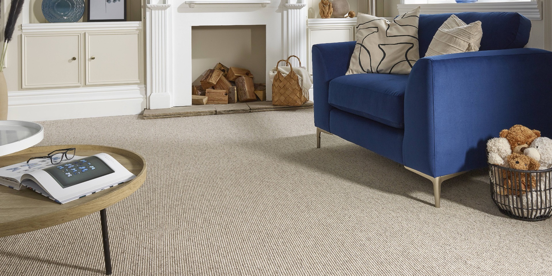 Country Linear Berber Loop Carpet