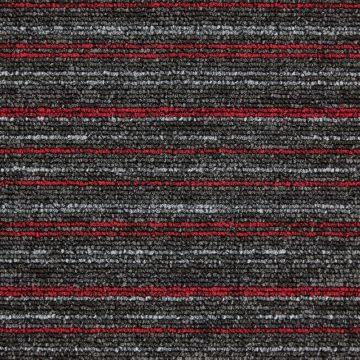 Sprint Stripe Carpet Tiles 520 Flame