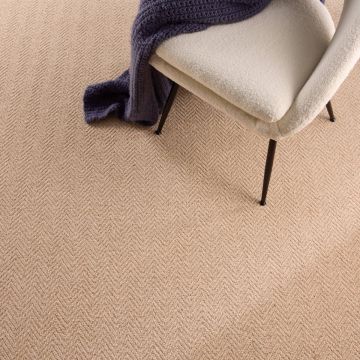 Bahama Herringbone Textured Wool Loop Carpet