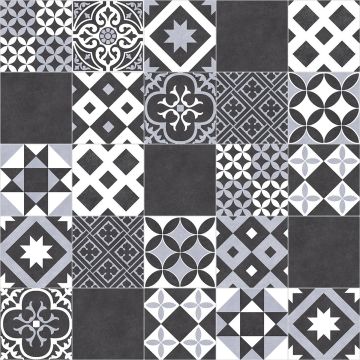 Retro Baroque Vinyl - Amadora Black 990-2m