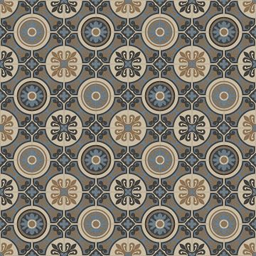 Retro Baroque Vinyl - Retro Baroque Lisbon Brown 761-4m