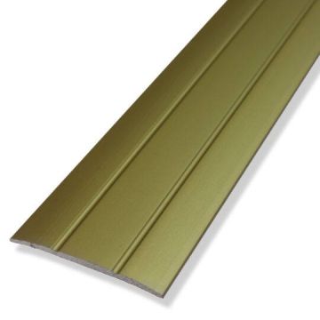 Coverstrip Stickdown Brass for Single Door 0.9m