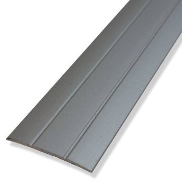 Coverstrip Stickdown Silver for Single Door 0.9m