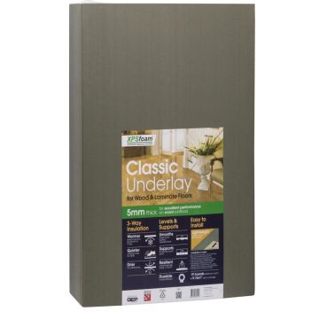 XPS Classic Foam Board 5mm Laminate Underlay