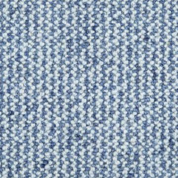 Barbican Pattern Wool Carpet-Indigo Blue-4m