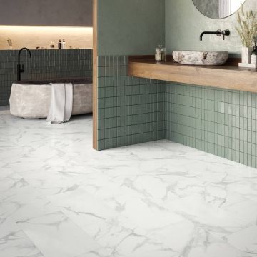Invictus Primus Click Pure Marble Snow Luxury Vinyl Tile (LVT)