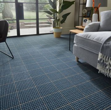 Weavers Bay Plaid Pattern Wilton Carpet