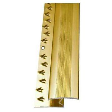 ZigZag Single Edge Door Bar Brass 0.9m